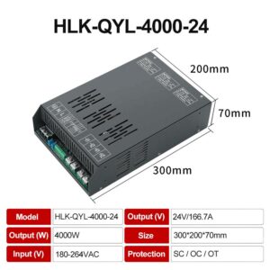 4000W AC/DC switching power supply 24V output high power DC adjustable constant voltage and constant current HLK-QYL-4000-24 4000W AC/DC switching power supply 24V output high power DC adjustable constant voltage and constant current HLK-QYL-4000-24