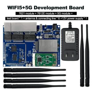 5G Wireless WiFi Module 5G module+MT7612E+MT7621 Dual Band Gigabit Wireless Network Card Linux System Development Board 5G Wireless WiFi Module 5G module+MT7612E+MT7621 Dual Band Gigabit Wireless Network Card Linux System Development Board