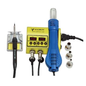 8898 Portable Dual Hot Air Soldering Station