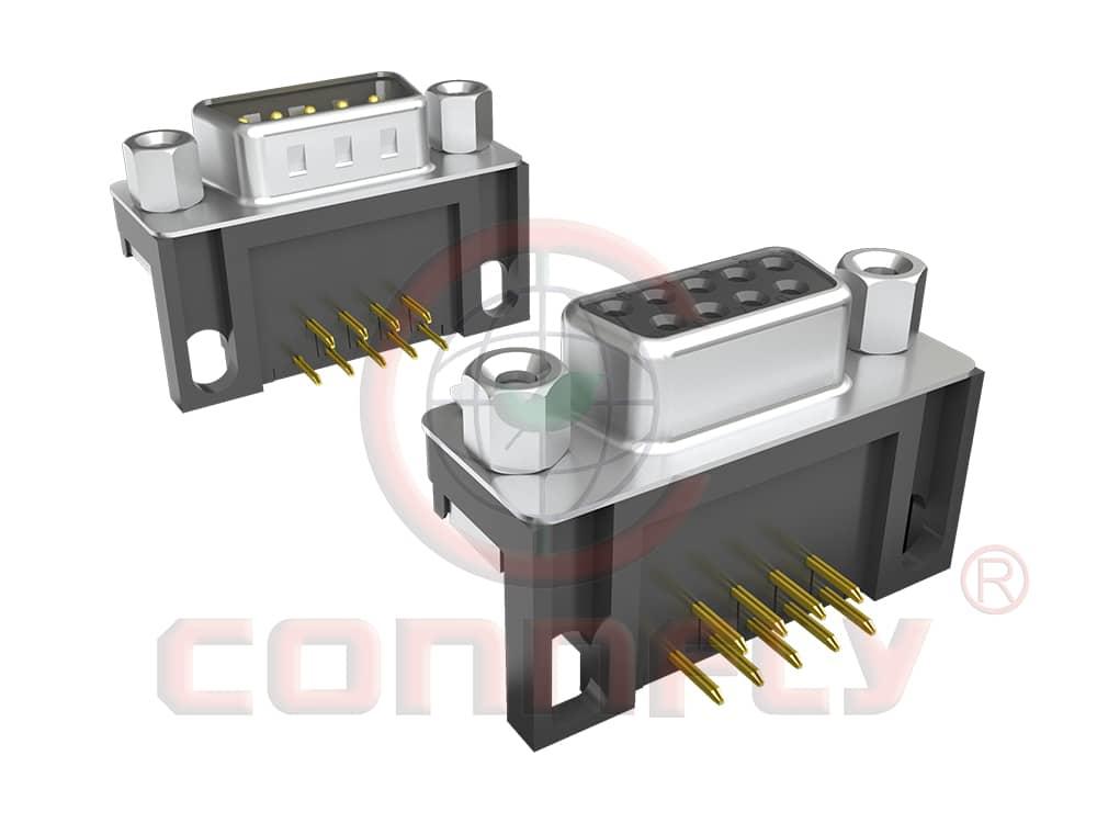DS1037-03 D-SUB R/A(7.2mm) W/O Board Lock Type