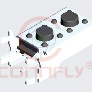 DS1041-39 6.0*6.0mm Double Tact Switch R/A Type W/ Holder