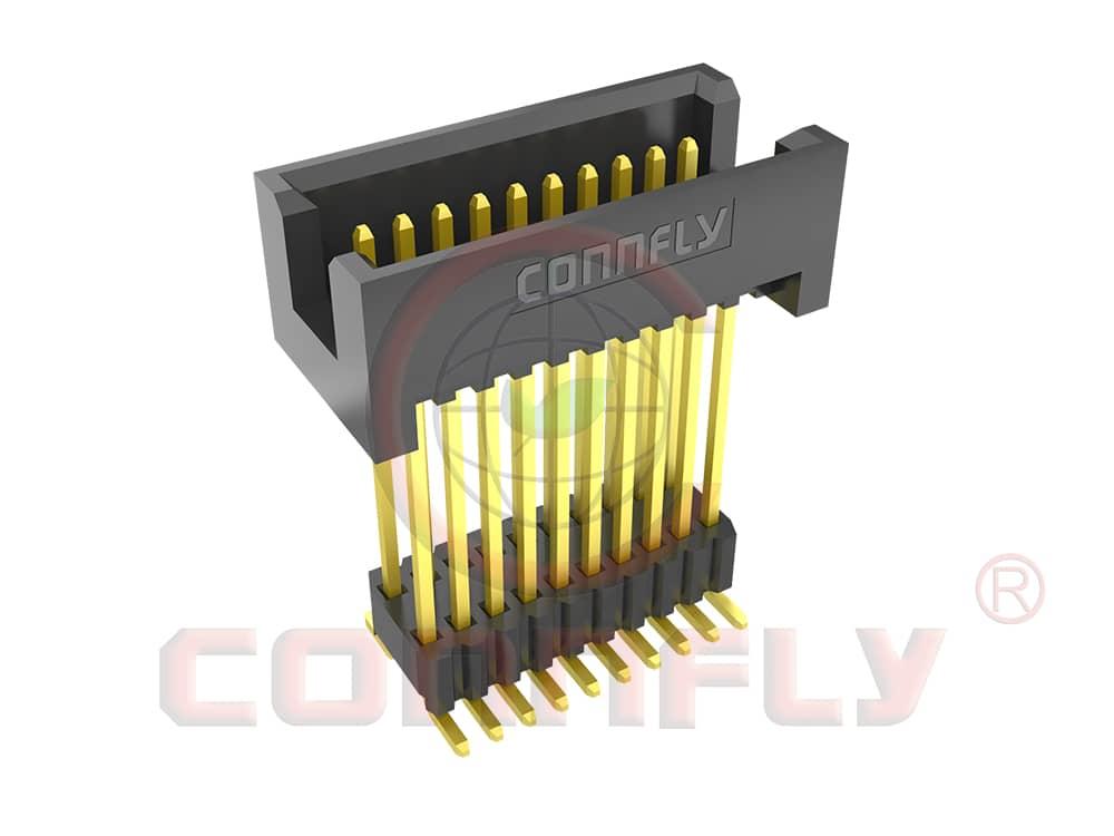 DS1064-12 1.27x2.54mm Box Header Stack SMT Type