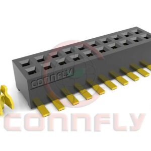 DS1065-12 1.00mm Female Header Double Row SMT W/ Post Type