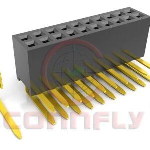 DS1065-14 1.27mm Female Header Double Row R/A Type