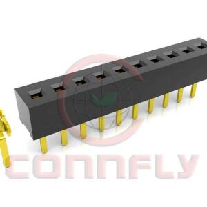 DS1065-25 1.27mm Female Header Single Row V/T Type H=2.0mm