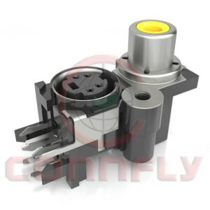 DS1093-08 Mini-DIN Connector R/A W/ Jack Type