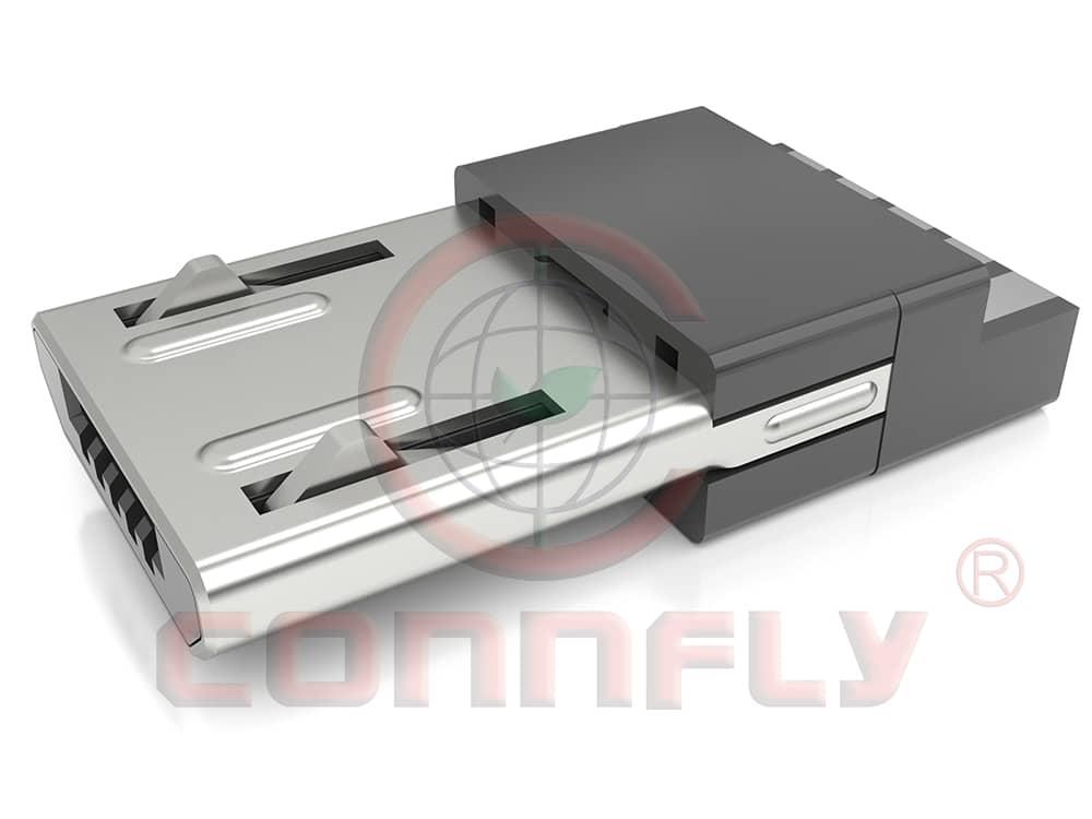 DS1105-04 Micro USB 5 Positions Male Solder Type (Front 5 & Back 5)