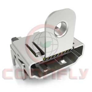 DS1115 HDMI Female 19 Positions SMT W/ Flange Type