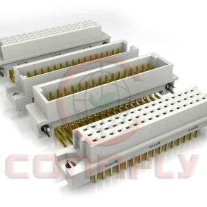 DS1120-01 DIN 41612 R Type 3 Row V/T & R/A Type W/ Fork