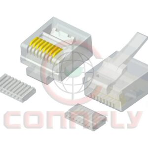 DS1123-12 RJ45 Plug 8P8C Short W/ Cover Type(0.35,0.5,0.6)