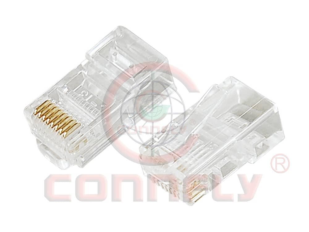DS1123-28 RJ45 Plug 8P8C Round W/O Shell Type 3 Fork Type