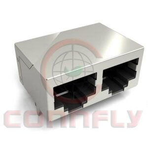 DS1127-01 PCB Jack 10 Positions 1*2 Port W/ Shell 3.05mm