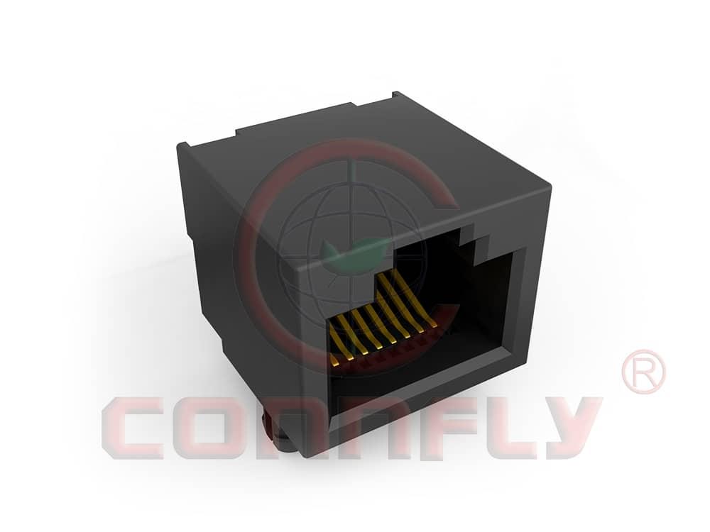 DS1128-11 PCB JACK 8P 1PORT W/O Shell/LED 2.54mm After of Post Type