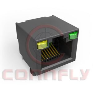 DS1128-13 PCB JACK 8P 1PORT W/ LED W/O Shell L15mm Type