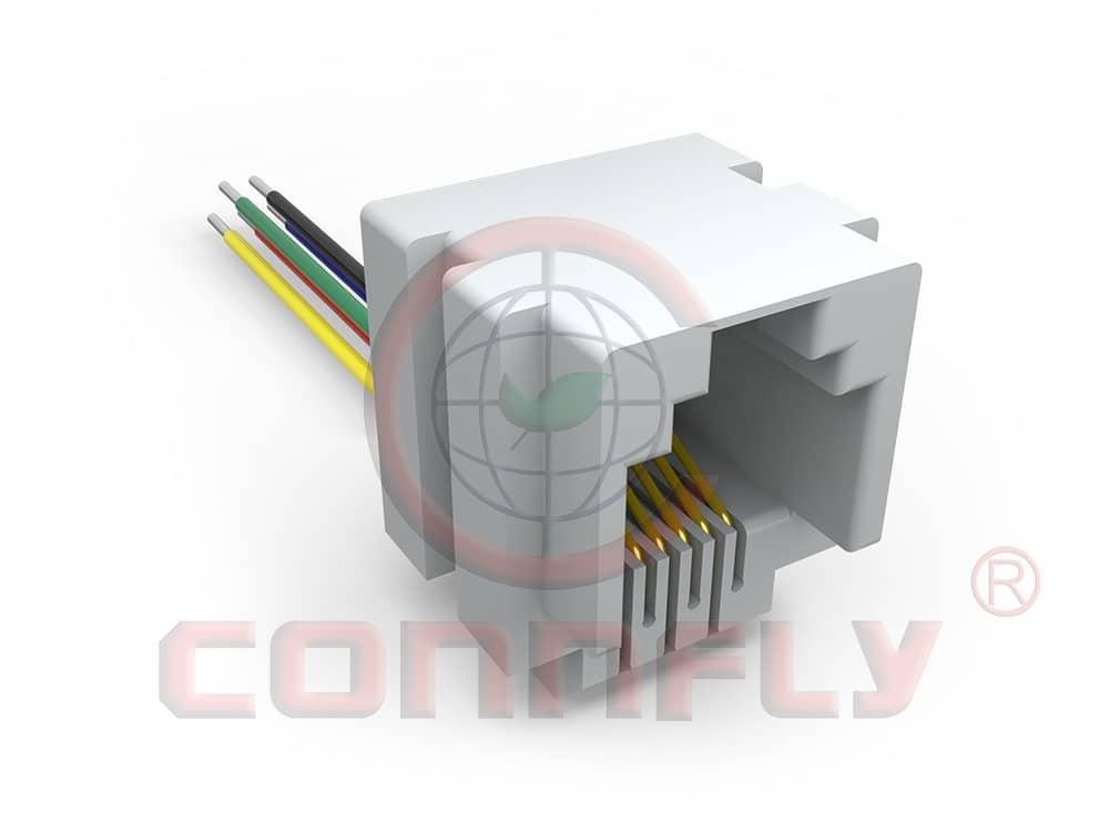 DS1133-08 PCB Jack 6P5C W/ Wire