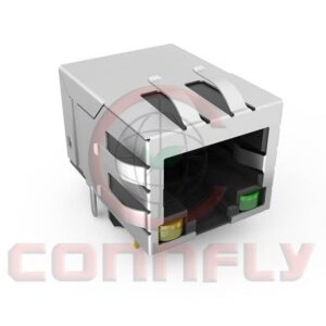 DS1134-14 59 1*1port with transformer,EMI, LED,10/100BT, After 3.05
