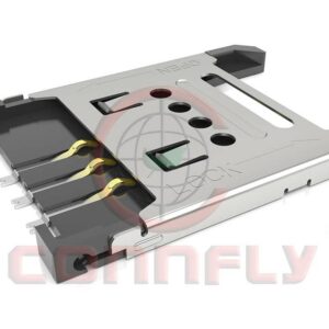 DS1138-06 2.54mm SIM Card H=1.8mm 6 Positions SMT Type