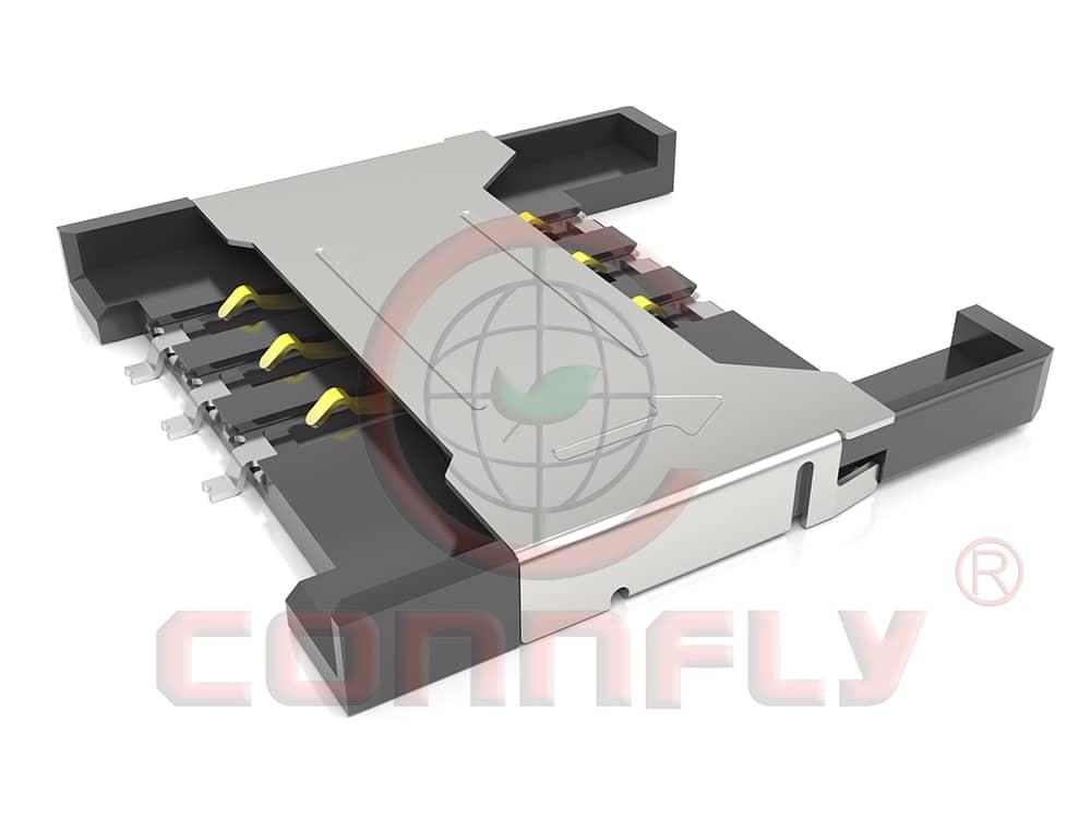 DS1138-07 2.54mm Mini SIM Card H=1.8mm 6 Positions