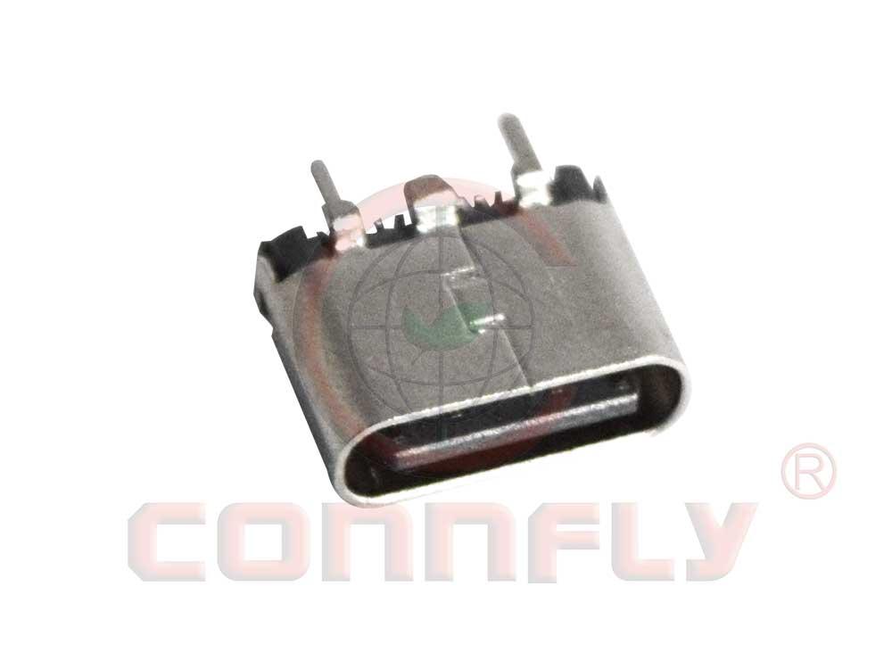 DS1144-31 USB Type-C 24P Female Upright SMT Type H=6.5mm