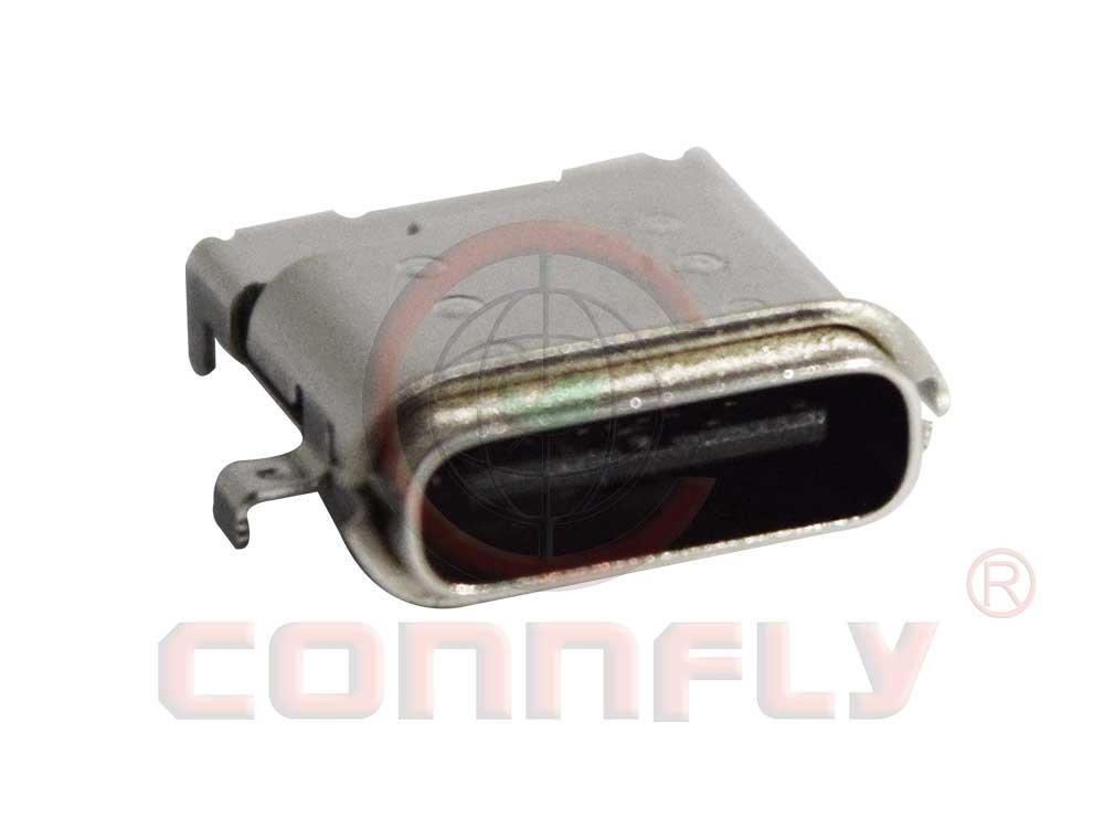 DS1144-38 Water Proof USB Type-C 24P Female Low Profile SMT Type L=9.85mm Centre-H=0.65mm