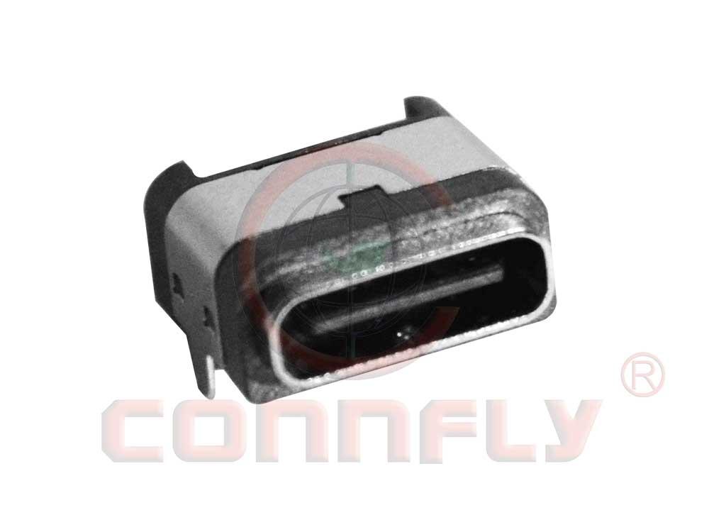 DS1144-53 USB C Type 6P Female SMT Type L=8.2mm Centre-H=2.38mm Waterproof Grade IP-X7