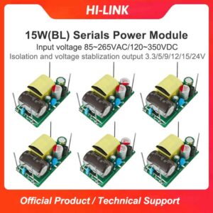 HLK-15M05BL AC to DC 15W 5V/9V/12V/15V/24V step down mini power switch supply power converter module HLK-15M05BL/15M12BL/15M15BL/15M24BL