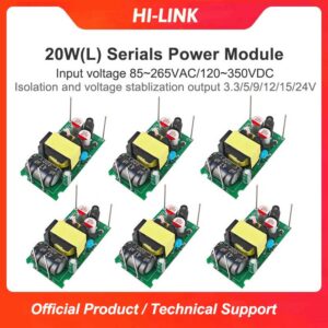 HLK-20M05L AC/DC 20w 5v/12v/15v/24v Step Down mini Power Supply Module Converter Intelligent household switch power module HLK-20M05L/20M12L/20M24L