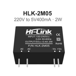 HLK-2M05 AC-DC power module 2W series 220V to 3.3V5V12V24V voltage reduction and stabilization single circuit output HLK-2M05