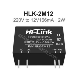 HLK-2M12 AC-DC power module 2W series 220V to 3.3V5V12V24V voltage reduction and stabilization single circuit output HLK-2M12