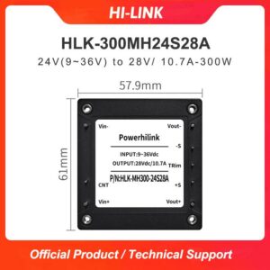 HLK-300MH24S28A Hi-link DCDC Half Brick Power Module 24V to 28V Isolated and Stabilized Single Circuit 300W HLK-300MH24S28A