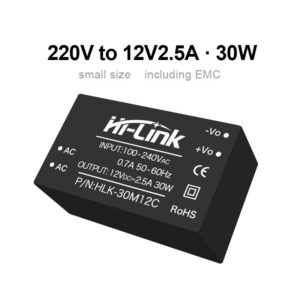HLK-30M12C Lower price AC to DC 12v 30w Step Down Converter Intelligent household switch power module HLK-30M12C