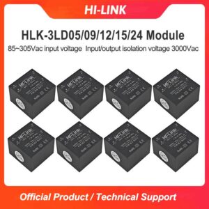 HLK-3LD05 85~305Vac Input AC/DC 3W 5V/9V/12V/15V/24V Step Down Mini Power Supply Converter Switch Power Module HLK-3LD05/3LD12/3LD24