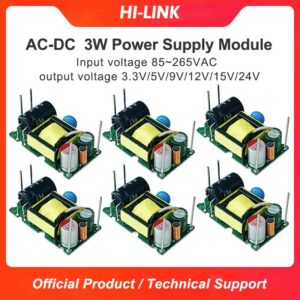 HLK-3M03BL AC-DC 220v to 3.3/5/9/12/15/24V 3w Step Down mini Power Supply Converter Module HLK-3M03BL/3M05BL/3M12BL/3M15BL/3M24BL