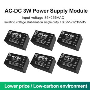 HLK-3M05B AC to DC 3.3V/5V/9V/12V/15V/24V 3w Step Down mini Power Supply Converter Module switch power module HLK-3M05B/3M12B/3M15B/3M24B