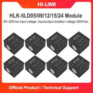 HLK-5LD05 85~305Vac Input AC/DC 5W 5V/9V/12V/15V/24V Step Down Mini Power Supply Converter Switch Power Module HLK-5LD05/5LD12/5LD24