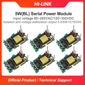 HLK-5M05BL AC to DC 3.3V/5V/9V/12V/15V/24V 5w Step Down mini Power Supply Converter Module switch power module HLK-5M05BL/5M12BL/5M15BL/5M24BL