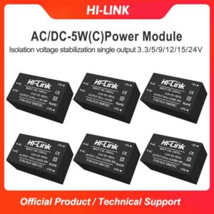 HLK-5M05C AC to DC 5W HLK-5M05C/5M12C/5M24C Step Down mini Power Supply Converter Module Switch Power Module Insert EMC Electric Circuit