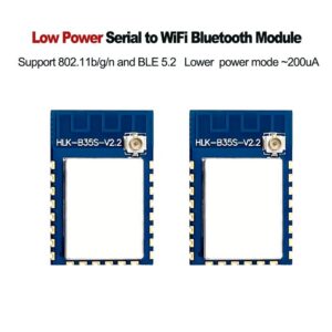 HLK-B35S WiFi+BLE5.2 Bluetooth Serial Port WIFI module HLK-B35S dual-mode low-cost low power consumption embedded UART WIFI-Ble Module