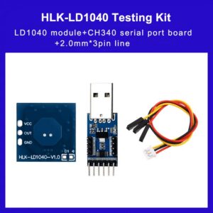 HLK-LD1040 Hi-link 10G radar sensing module testing kit HLK-LD1040 low-power micro motion intelligent sensing sensor uart output with MCU