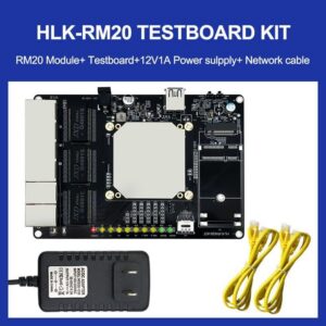 HLK-RM20 Hi-link Wireless Router Module HLK-RM20 Multi-Ports Dual Core Gigabit Serial Server Module for Linux Ethernet WIFI Module Testboard Kit