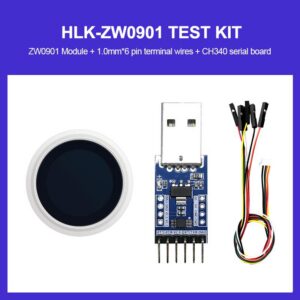 HLK-ZW0901 Hi-link surface array semiconductor fingerprint recognition sensor module HLK-ZW0901 capacitive touch test kit/development board