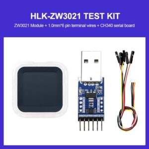 HLK-ZW3021 Hi-link HLK-ZW3021 capacitive touch fingerprint sensor module testboard surface array semiconductor fingerprint recognition module