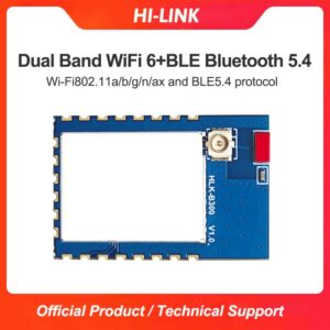 Hilink WiFi6 Serial Port Module BLE5.4 Bluetooth Dual-band Low Power High Speed Data Transparent Serial Communication B300 Hilink WiFi6 Serial Port Module BLE5.4 Bluetooth Dual-band Low Power High Speed Data Transparent Serial Communication B300