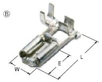 ST730574-3 250 P-LOCK FLAG TERMINAL(M)