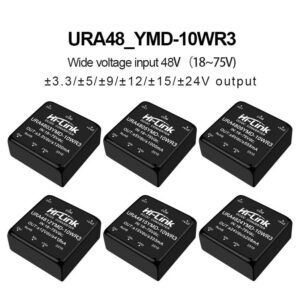 URA4805YMD-10WR3 URA4805YMD-10WR3 URA4812/URA4824YMD DCDC isolated power module 110V to 3.3/9/12/15/24 dual output power converter