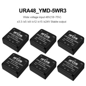 URA4805YMD-5WR3 URA4805YMD-5WR3 input 4:1 dc dc converter power module URA4803/09/12/15/24YMD-5W stabilized dual output