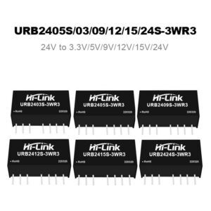 URB2405S-3WR3 URB2405S-3WR3 URB2403/09/12/15/24VS-3WR3 DC to DC 24V to 3.3V/5V/9V//12V/15V/24V Isolation Voltage Power Module Converter