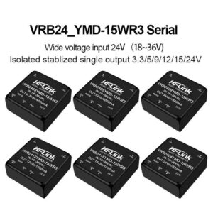VRB2405YMD-15WR3 VRB2405YMD-15WR3 VRB2412YMD/ VRB2415YMD/VRB2424YMD DC-DC isolated dual output 24V to 5v/12v/15v/24v power converter module